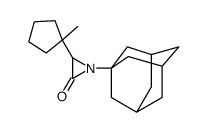 1-(1-adamantyl)-3-(1-methylcyclopentyl)aziridin-2-one Structure