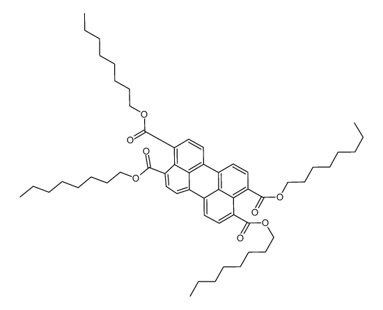 tetraoctyl perylene-3,4,9,10-tetracarboxylate Structure