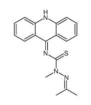 3-acridin-9-yl-1-methyl-1-(propan-2-ylideneamino)thiourea结构式