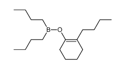 Di-n-butyl-(2-n-butyl-cyclohexen-1-yloxy)boran结构式