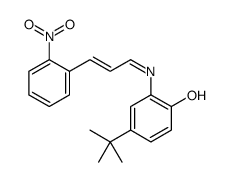 4-tert-butyl-2-[3-(2-nitrophenyl)prop-2-enylideneamino]phenol Structure