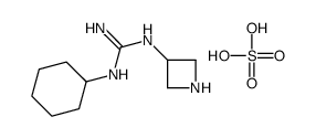 1-(azetidin-1-ium-3-yl)-2-cyclohexylguanidine,hydrogen sulfate Structure