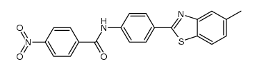 N-[4-(5-methyl-benzothiazol-2-yl)-phenyl]-4-nitro-benzamide Structure