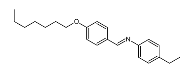 N-(4-ethylphenyl)-1-(4-heptoxyphenyl)methanimine结构式