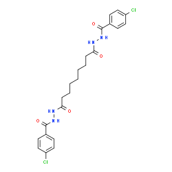 N'1,N'9-Bis(4-chlorobenzoyl)nonanedihydrazide structure