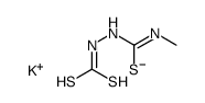 potassium 3-(methylthiocarbamoyl)dithiocarbazate结构式