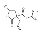 N-carbamoyl-5-methyl-2-oxo-3-prop-2-enyloxolane-3-carboxamide Structure
