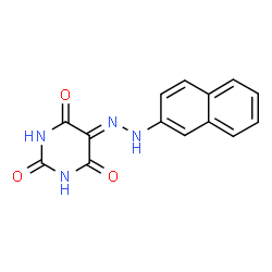 5-(2-Naphthylhydrazono)-2,4,6(1H,3H,5H)-pyrimidinetrione结构式