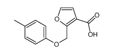 2-[(4-methylphenoxy)methyl]furan-3-carboxylic acid Structure