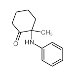 2-anilino-2-methyl-cyclohexan-1-one Structure