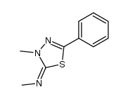 4-methyl-5-methylimino-2-phenyl-Δ2-1,3,4-thiadiazoline结构式