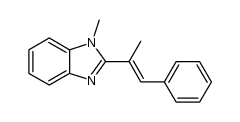 1-methyl-2-α-methylstyrylbenzimidazole Structure