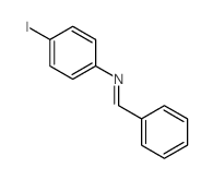 Benzenamine,4-iodo-N-(phenylmethylene)-结构式