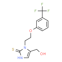 (2-SULFANYL-1-(2-[3-(TRIFLUOROMETHYL)PHENOXY]ETHYL)-1H-IMIDAZOL-5-YL)METHANOL Structure