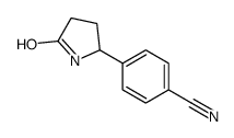 4-(5-oxopyrrolidin-2-yl)benzonitrile Structure