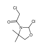 Oxazolidine, 2-chloro-3-(chloroacetyl)-4,4-dimethyl- (9CI) Structure