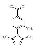 4-(2,5-dimethyl-1H-pyrrol-1-yl)-3-methylbenzoic acid结构式