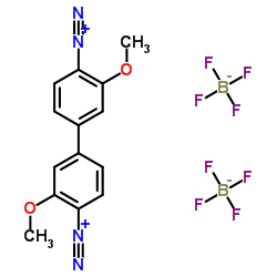 3,3'-Dimethoxy-4,4'-biphenylbis(diazonium) ditetrafluoroborate Structure