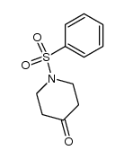 1-(phenylsulfonyl)piperidin-4-one结构式