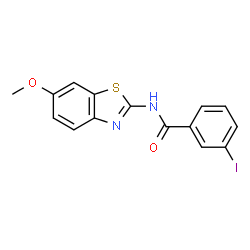 3-Iodo-N-(6-methoxy-1,3-benzothiazol-2-yl)benzamide structure