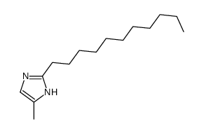 4-甲基-2-十一烷基咪唑结构式