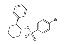 cis-2-Phenylcyclohexyl-p-bromobenzene sulfonate Structure