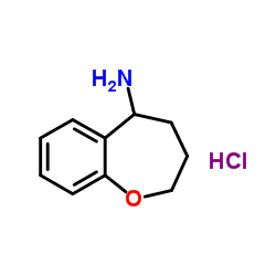 2,3,4,5-Tetrahydro-1-benzoxepin-5-amine hydrochloride (1:1)结构式