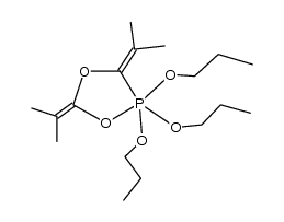 3,5-diisopropylidene-2,2,2-tripropoxy-2λ5-[1,4,2]dioxaphospholane结构式