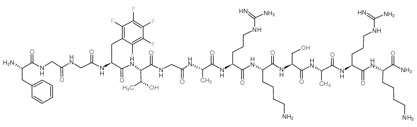 [(pF)Phe4]Nociceptin(1-13)NH2结构式