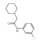 1-Piperidineacetamide,N-(3-chlorophenyl)-结构式