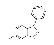 5-methyl-1-phenyl-1H-benzotriazole结构式