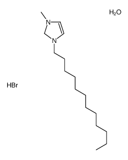 1-dodecyl-3-methyl-1,2-dihydroimidazol-1-ium,bromide,hydrate Structure