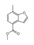 7-methyl-benzofuran-4-carboxylic acid methyl ester结构式