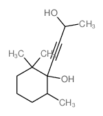 1-(3-hydroxybut-1-ynyl)-2,2,6-trimethyl-cyclohexan-1-ol structure