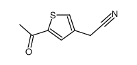 2-(5-acetylthiophen-3-yl)acetonitrile Structure