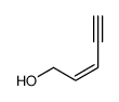 (Z)-1-hydroxypent-2-en-4-yne结构式