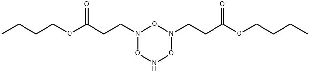 1,3,5-Triazine-1,3(2H,4H)-dipropanoic acid, dihydro-2,4,6-trioxo-, 1,3-dibutyl ester结构式