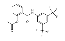 (2-acetoxybenzoyl)-N-[3,5-bis(trifluoromethyl)phenyl]amine结构式