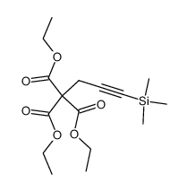 2-ethoxycarbonyl-2-(3-trimethylsilanyl-2-propynyl)malonic acid diethyl ester Structure