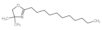 2-Oxazoline, 4,4-dimethyl-2-undecyl- Structure