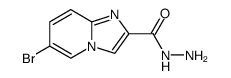 6-溴咪唑并[1,2-a]吡啶-2-碳酰肼结构式