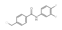 4-Chloromethyl-N-(3,4-difluorophenyl)benzamide结构式