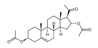 3β,16α-diacetoxypregn-5-en-20-one Structure