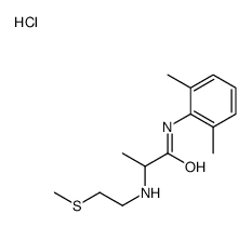 N-(2,6-dimethylphenyl)-2-(2-methylsulfanylethylamino)propanamide,hydrochloride结构式