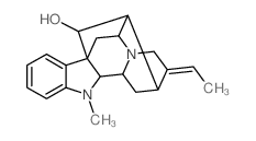 Ajmalan-17-ol, 19,20-didehydro-, (17R,19E)- structure