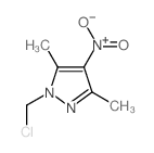 1-CHLOROMETHYL-3,5-DIMETHYL-4-NITRO-1H-PYRAZOLE structure