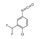 1-chloro-2-(difluoromethyl)-4-isocyanatobenzene Structure