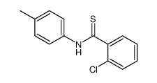 2-chloro-N-(4-methylphenyl)benzenecarbothioamide Structure