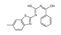 N-[(6-methyl-1,3-benzothiazol-2-yl)carbamothioyl]benzamide Structure