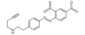 3-[2-[4-[(2,4-dinitrophenyl)diazenyl]phenyl]ethylamino]propanenitrile Structure